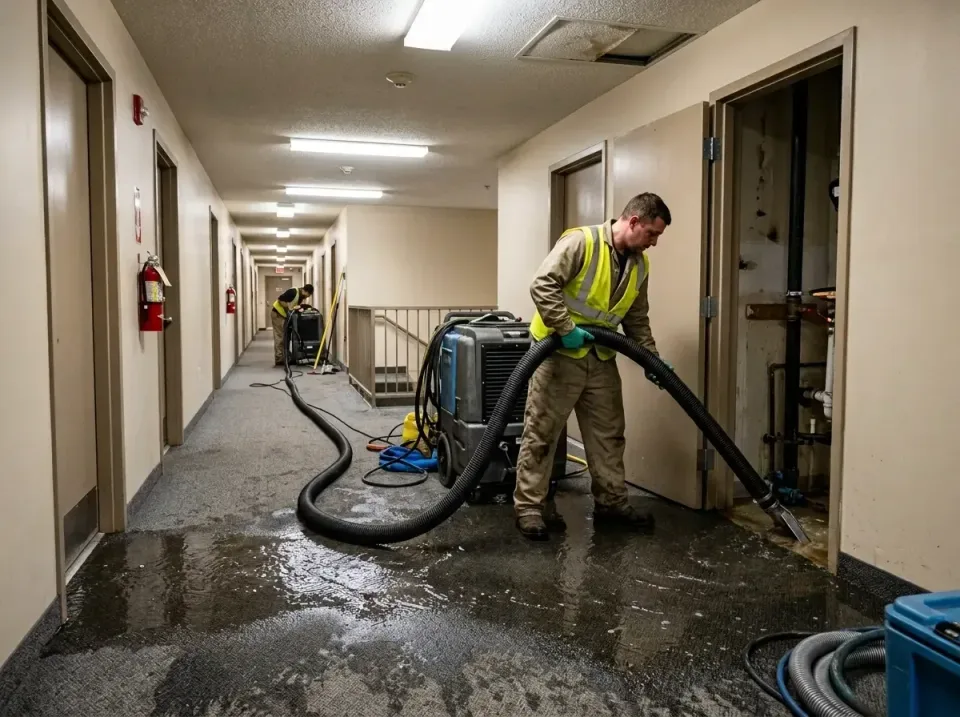multi-unit-apartment-hallway-f-005 — frequently asked questions, Emergency Burst Pipe Water Extraction & Removal in Morganvi…